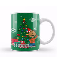Franklin Peanuts Around The Christmas Tree Kupa Bardak Porselen