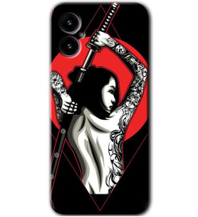 Omix X5 Kılıf HD Desen Baskılı Arka Kapak - Samurai Girl
