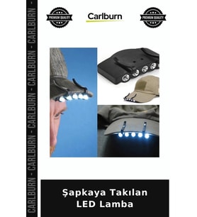Şapkaya Takılan LED Lamba Pratik Fener Av Aleti Baş Lambası