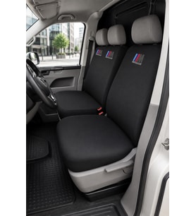 Volkswagen Transporter 5+1- Siyah Penye Oto Koltuk Kılıfı - M PERFORMANCE Baskılı