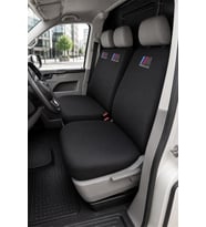 Volkswagen Transporter 5+1- Siyah Penye Oto Koltuk Kılıfı - M PERFORMANCE Baskılı