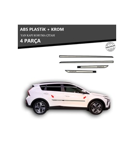 HYUNDAİ KONA YAN KAPI KORUMA ÇITASI PLASTİK + KROM
