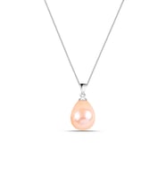 Pembe İnci Kolye Gümüş