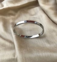 Cartier Model Kalın 316l Çelik  Gümüş Rengi Bileklik