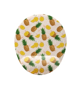 Ananas Desenli Bilek Destekli Kaymaz Buruşmaz Kırılmaz Mouse Pad