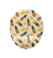 Ananas Desenli Bilek Destekli Kaymaz Buruşmaz Kırılmaz Mouse Pad (Çok Renkli)
