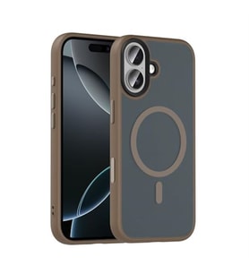 Coverzone ?Phone 17 ile Uyumlu Sert PC Arka Y�zey Wireless ?arj �zellikli Buzlu Saydam ZF Kapak