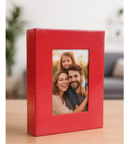 15X21 Pencereli Fotoğraf Albümü (Kırmızı)