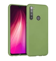 Xiaomi Redmi Note 8 İnce Mat Silikon Kılıf Yeşil
