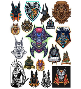 Anubis Sticker Set-4 13 Parça Telefon, Tablet, Defter, Laptop Sticker