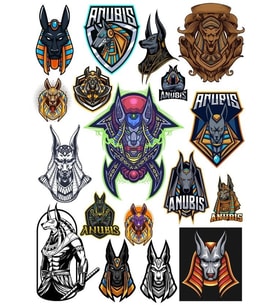 Anubis Sticker Set-4 13 Parça Telefon, Tablet, Defter, Laptop Sticker