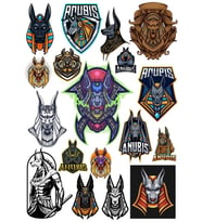 Anubis Sticker Set-4 13 Parça Telefon, Tablet, Defter, Laptop Sticker