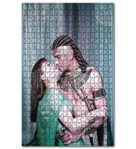 Cakapuzzle Yul Brynner Anne Baxter On Emir Puzzle Yapboz MDF (Ahşap) (120 Parça)