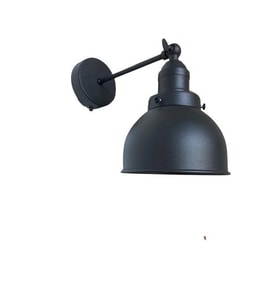 Rsylight Retro Metal Dekoratif Rustik Siyah Mafsallı Duvar Aplik