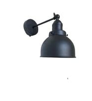 Rsylight Retro Metal Dekoratif Rustik Siyah Mafsallı Duvar Aplik