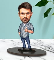 Kişiye Özel Kuzen 2 Tasarımlı Karikatür Biblo