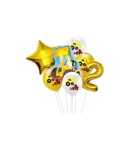 Iş Makina Fiğürlü 2 Yaş Balon Seti