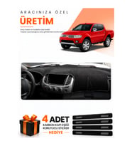MITSUBISHI L200 (2005-2015) Uyumlu Torpido Koruma Örtüsü Oto Kılıfı - Siyah