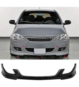 Opel Corsa C Ön Ek Plastik Siyah karlık-ön-ek-bodykit 2000 2001 2002 2003 2004 2005 2006