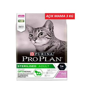 Pro Plan Sterilised Tavuklu ve Hindili Kısırlaştırılmış Yetişkin Kedi Maması 3 KG