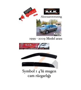 Symbol 1 1999-2009 Model Arası 4'Lü Mugen Cam Rüzgarlıgı