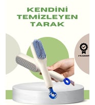 Anti-Statik Saç Tarağı – Kolay Temizlenebilir, Silikon Masaj Uçlu, Kompakt Boyut