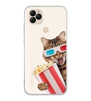 PrintiFy General Mobile GM22 ile Uyumlu Kedi 1 Kamera Korumalı Şeffaf Kılıf
