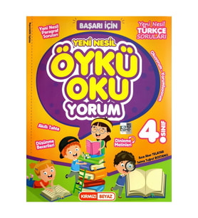 Kırmızı Beyaz 4. Sınıf Yeni Nesil Öykü Oku yorum Türkçe Paragraf Kitabı