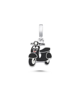 Vespa Motosiklet Gümüş Kolye Ucu ARB61