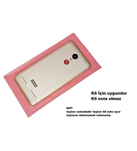 Lenovo K6 KASA Arka Pil Batarya Kapağı (Yan Tuş Takımı ) GOLD