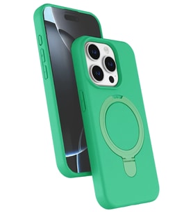 iPhone 14 Pro Max Regal Magsafe Standlı Kapak - Yeşil
