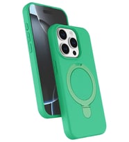 iPhone 14 Pro Max Regal Magsafe Standlı Kapak - Yeşil