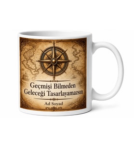 Tarih Dizisi Sever Yazılı Baskılı Kupa Bardak Hediye Porselen Mug
