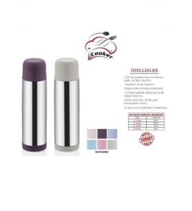 Cooker CKR2002 Çelik Tüp Termos 750 Cc Tekli (Çok Renkli)