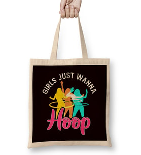 Girls Just Wanna Hula Hoop Sports Fitness Training Hooping Bez Çanta Uzun Saplı