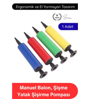 #Pompa Balon Şişirme Pompası Dayanıklı Plastik El Manuel Pratik Taşınabilir Hava Basma Aparatı Şişme