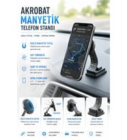 16 Güçlü Mıknatıslı Araç Telefon Tutucu Kaymaz Sabitleme