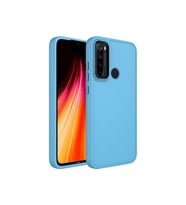 Xiaomi Redmi Note 8 Uyumlu Kılıf Metal Çerçeve ve Buton Tasarımlı Silikon Zore Luna Kapak