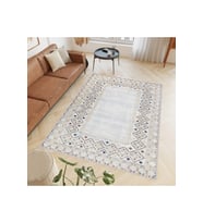 Rovigo Home Dijital Baskı Yıkanabilir Kaymaz Taban Salon Halısı RVG0410 (Bej)