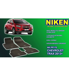 Chevrolet Trax paspas kauçuk oem germany 2013+ Sonrası NİKEN (Siyah)