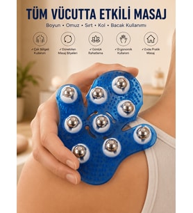 9 BİLYELİ MASAJ ELDİVENİ