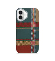 Aether Carbon iPhone 16 MagSafe Karbon Kılıf Crimson Weave