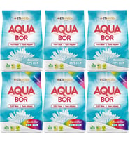 Boron AquaBor Matik Toz Çamaşır Deterjanı 36KG Beyazlar+Renkliler 240 Yıkama (6PK*6KG)