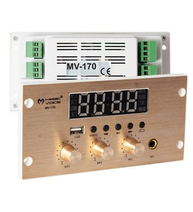 Magicvoice MV-170 USB Bluetooth Mikrofon Girişli 4x25W Müzik Kontrol Cihazı Sıva Altı
