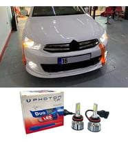 Citroen C Elysee Led Xenon Kısa Far Ampulü H7 Duo Yeni Seri Beyaz 2012-2023