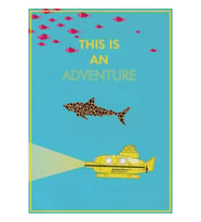 The Life Aquatic, Wes Anderson Poster Tablo Ahşap Poster Dekoratif