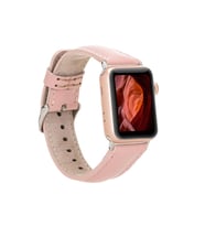 Apple Watch Uyumlu Deri Kordon 42-44-45mm NU2 Pembe