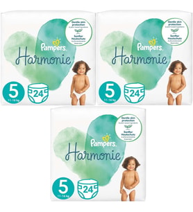 Prima Pampers Harmonie Bebek Bezi Beden:5 (11-16KG) Junior 72 Adet Aylık Ultra Fırsat Pk