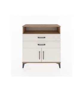 Arges Şifonyer 2 Raflı 2 Çekmeceli 2 Kapaklı 88x30x96 Çam-Aytaşı