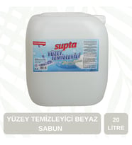 Supta Sıvı Yüzey Temizleyici Beyaz Sabun Kokulu 20 LT